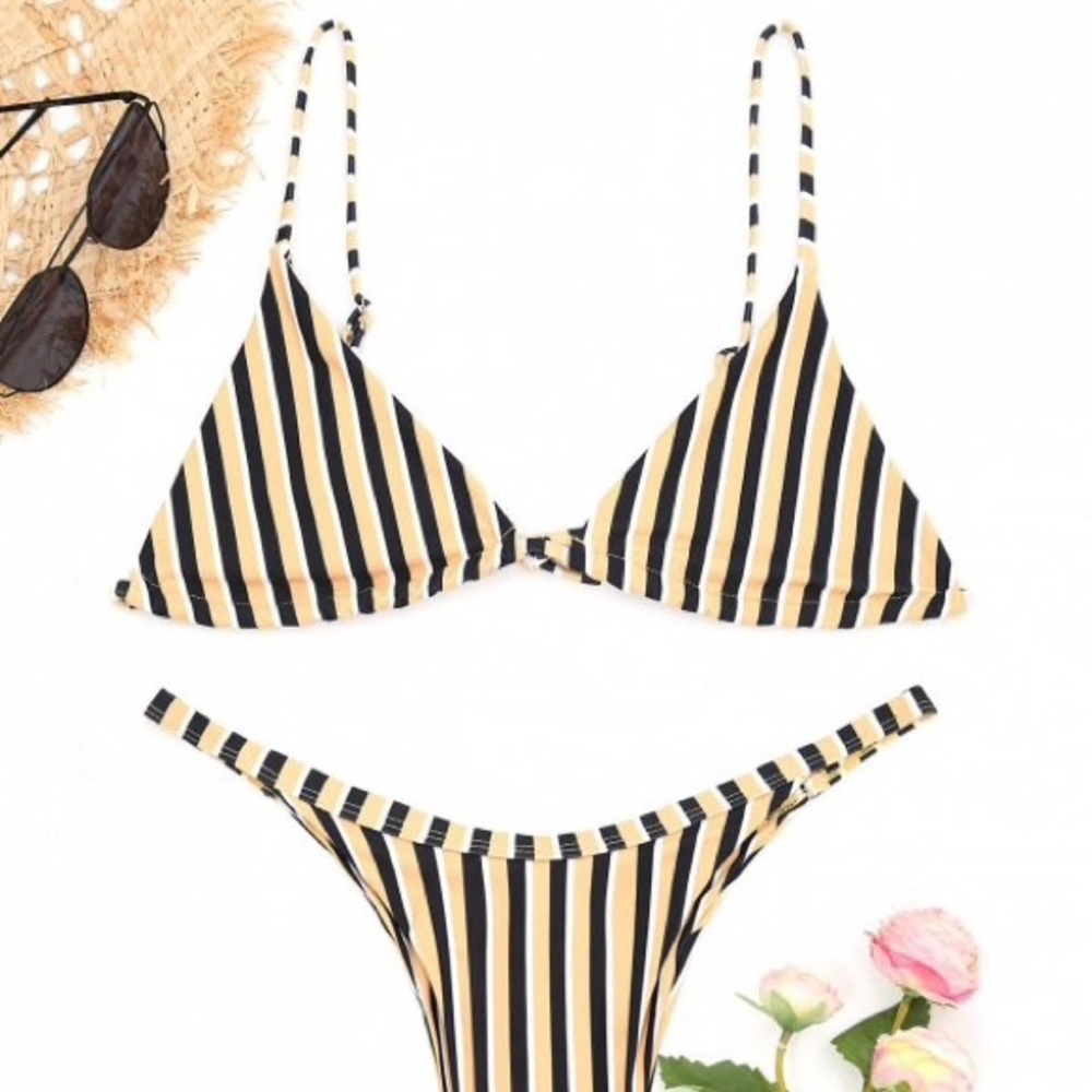 Striped bikini